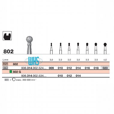 burs dental diamond 12