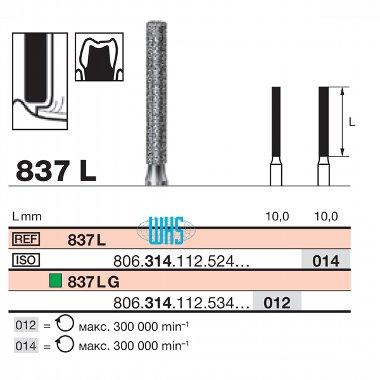 burs dental diamond 36