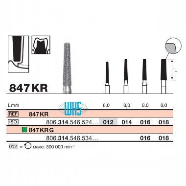 burs dental diamond 44