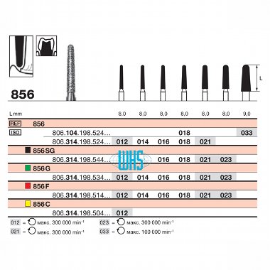 burs dental diamond 46g
