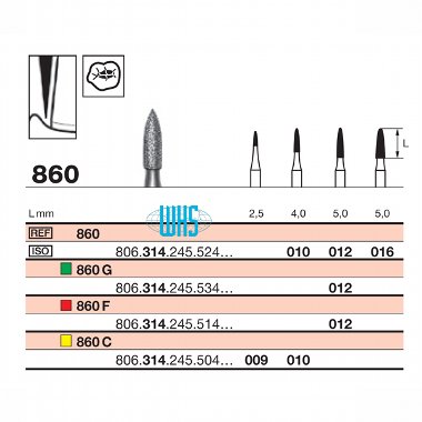 burs dental diamond 56