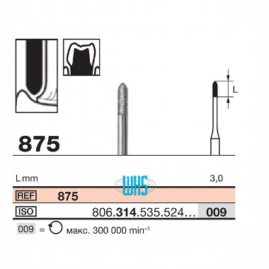 burs dental diamond 62