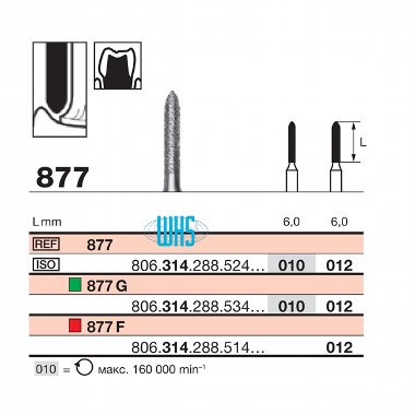 burs dental diamond 63
