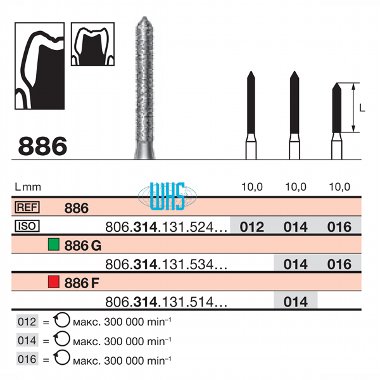 burs dental diamond 71