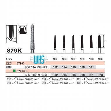 burs dental diamond 76