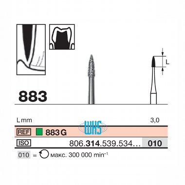burs dental diamond 79