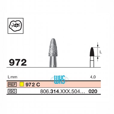burs dental diamond 8
