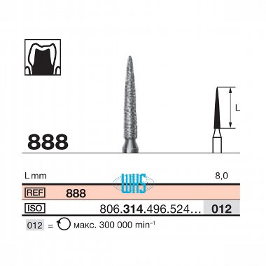 burs dental diamond 80