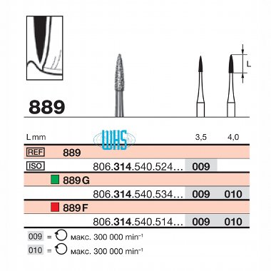 burs dental diamond 81