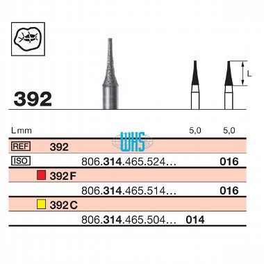 burs dental diamond 9